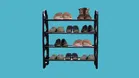 Plastic 4 Layer Shoe Rack 