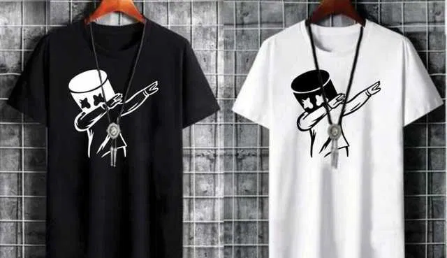 Stylesmyth Casual Cotton Blend Half Sleeves T-shirt For Men (2) (Black & Creation, XL) (S-7)