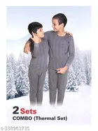 Cotton Blend Thermal Clothing Set for Boys 