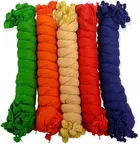 Cotton Blend Solid Dupatta for Women (Multicolor, 2 m) (Pack of 5)