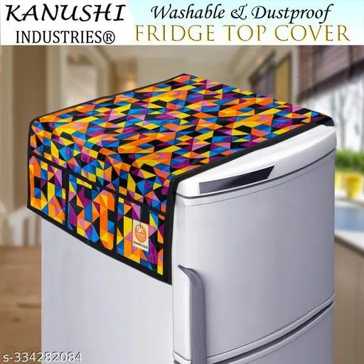 KANUSHI Industries® Fridge Covers/Refrigerator Cover (Color: Multi)(FRI-1005-TOP)…