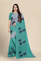 Georgette Printed Saree for Women 