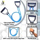 AJRO DEAL DOUBLE TONNING TUBE -BLUE Resistance Tube Exercise, D Handle 