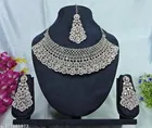 White Diamond Colour Kundan Rhodium plated Jewellery for Women 
