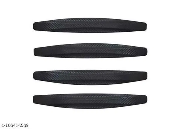 Rubber Car Bumper Protector (Black, Pack of 4)