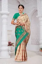 Kanjeevaram Silk Zari Woven Saree for Women 