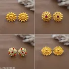 Premium Quality Gold Finish Stud Earrings Combo