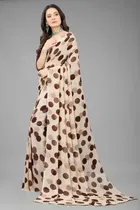 Georgette Printed Saree for Women 
