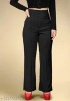 Cotton Blend Trouser for Women 