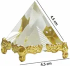 Crystal Pyramid Original Pure Clear Quartz for Home & Offices For Positive Energy And Vastu Correction.Good Luck & Prosperity 
