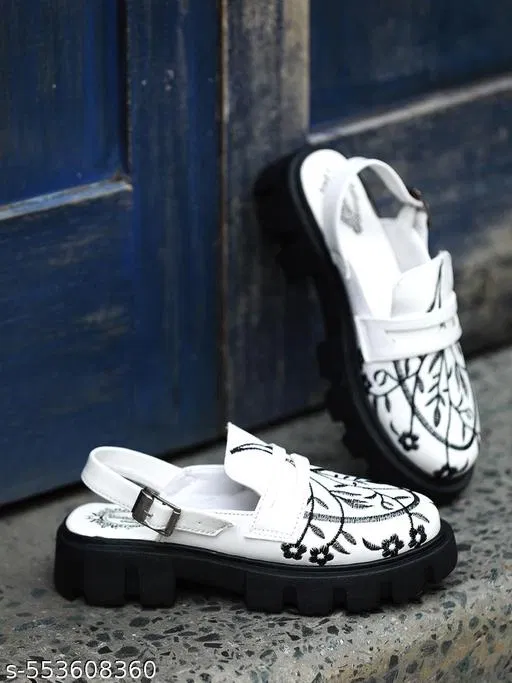 Shoetopia Girls Loafers - White (9-9.5 Years)
