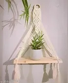 Wooden Hanging Wall Shelves For Home, White