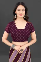 Trendy Georgette Saree with Blouse Piece For Women 