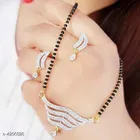Alloy Mangalsutra with Earrings for Women 