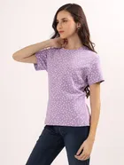 Round Neck Printed T-Shirt for Women 