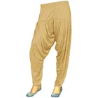 Viscose Rayon Solid Patiala for Women (Beige, Free Size)