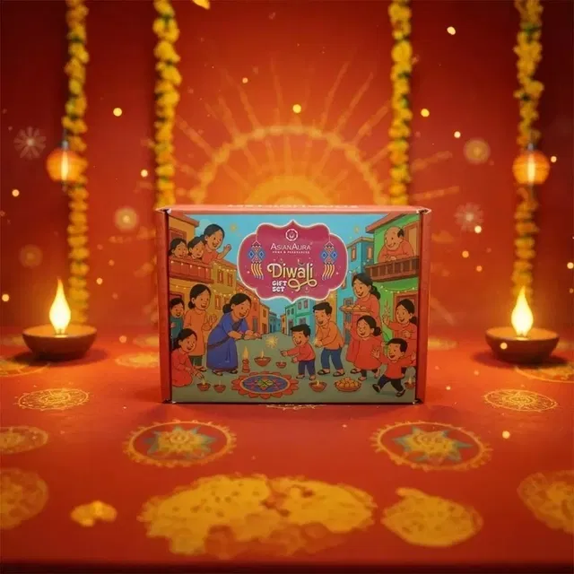 Diwali Gift Box-54 Pcs Set (Tauran,Potpuries,Natural Loban Dhoop Cones 40 Pcs,2 Diya Candle, 1 Scented T-lite Candle-10Pcs)