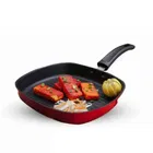 Xtend Aluminium Gas Stove Compatible Non Stick Grill Pan 