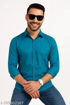 Cotton Blend Solid Shirt for Men, Multicolor, Pack of 2 