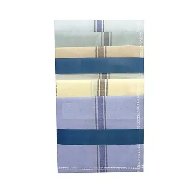 Cotton Blend Handkerchiefs for Men (Pack of 6) (Multicolor, 18x18 cm)