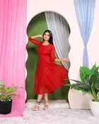 Net Gowns for Women,  Red  