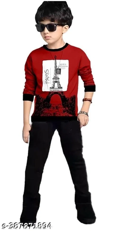 Cotton Clothing Set for Boys, Multicolour (5-6 Years)