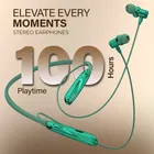 Aroma NB119 Zebra Upto 100H Playtime, ENC, Magnetic On/Off, Fast Charging Neckband Bluetooth  