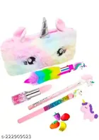 Unicorn School Stationery Set (Multicolor, Set of 7)