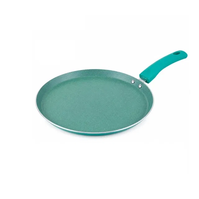 TerraHome Non-Stick-Aluminum Flat Tawa 26cm, Green