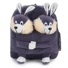 BS Grey Double Face Bunny Bag Soft Material School Bag For Kids Plush Backpack Cartoon Toy | Children's Gifts Boy/Girl/Baby/ Decor School Bag For Kids(Age 2 to 6 Year, Pack of 1)