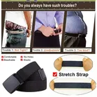 Plastic Buckle Elastic Belt for Unisex 