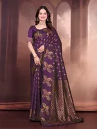 Banarasi Silk Embroidered Saree for Women 
