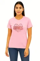 Cotton Blend T-shirt for Women, Pink & Maroon, Pack of 2 