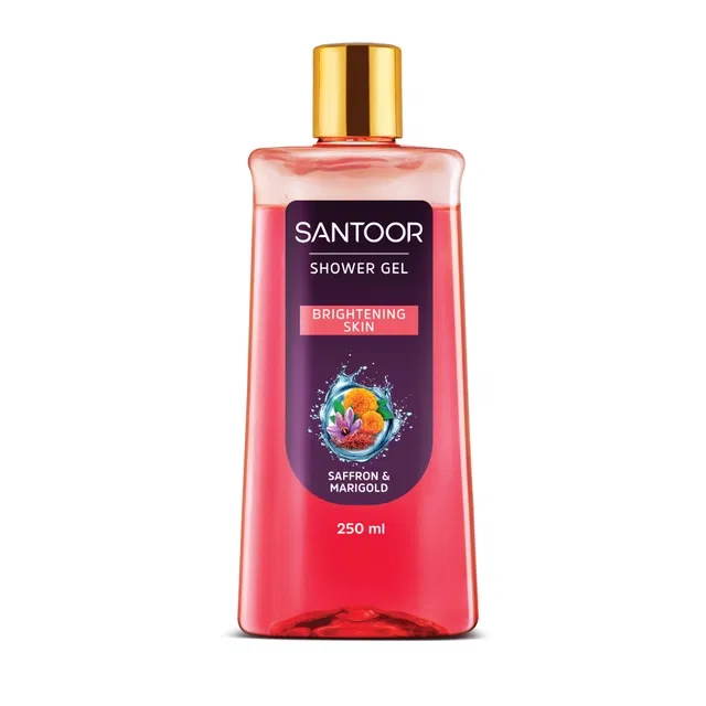 संतूर सैफ्रॉन & मैरीगोल्ड शावर जेल 250 ml (बोतल)