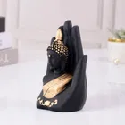 Palm Budha Polyresin Idols 11L X7Wx17 Cm