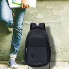 Nylon Backpack for Men & Women, Black