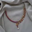 Zircon Gold-plated Necklace Set for Women 