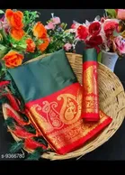 शारदा क्रिएशन कॉटन एम्बेलिशड साड़ी 