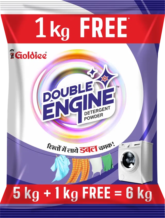 डबल इंजन डिटर्जेंट पाउडर 6 Kg