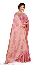 Organza Zari Woven Saree for Women 