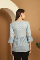 Cotton Printed Top for Women 