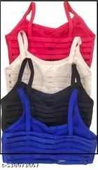 Cotton Solid Bras for Women, Assorted, Pack of 4 