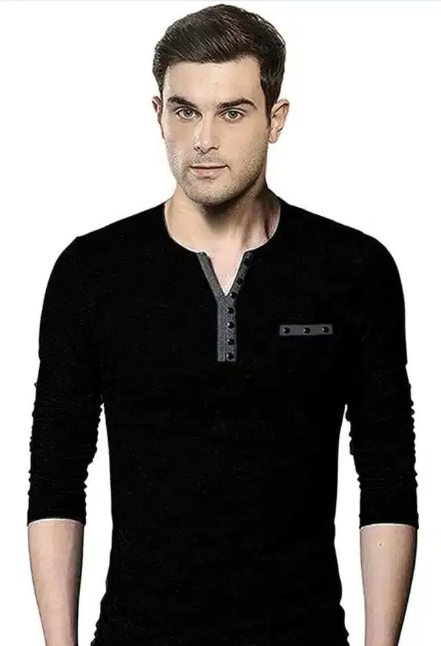 T-Shirt for Men (Black, M)