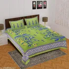 Cotton Queen Bedsheet with 2 Pillow Cover 