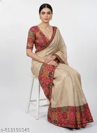 Bandhani Printed Dola Silk Saree for Women 