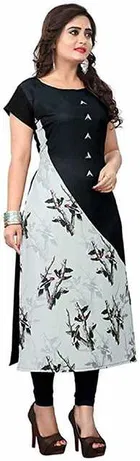 AK Fashion Mall Women Crepe Kurti 