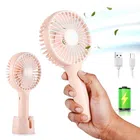 Mini Portable Rechargeable USB Hand Fan (Peach)