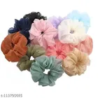 Rubber Bands & Scrunchies for Women, Pack of 11 
