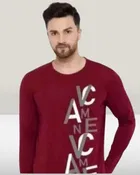 Cotton Round Neck Printed T-Shirt for Men 