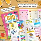 500 Activity Book for Kids Set of 3 Maths English Science Educational Workbook for Children Brain Development Problem Solving Skill Building Homeschooling Toddlers Nursery Kindergarten Students Learning Practice